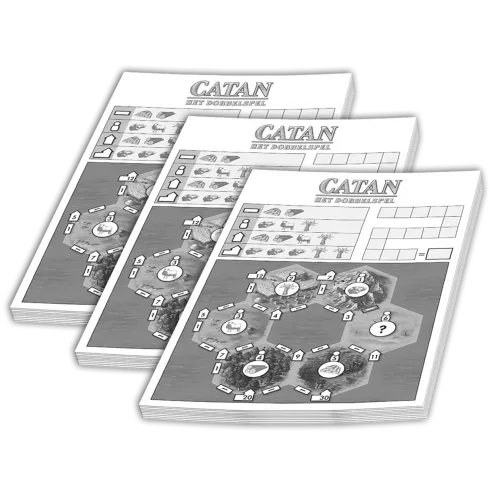 999 Games Catan: Het Dobbelspel: Scoreblok 3 Stuks 3 999 Games Catan: Het Dobbelspel: Scoreblok 3 Stuks