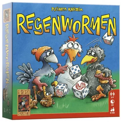 999 Games Regenwormen - Basisspel 2 999 Games Regenwormen - Basisspel