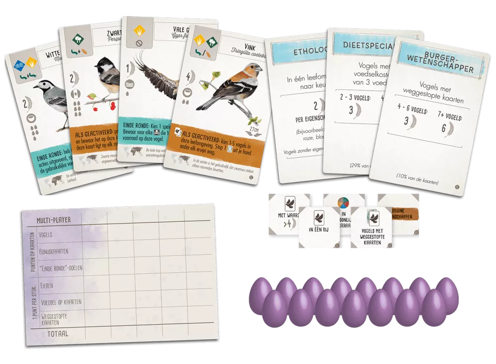 999 Games Wingspan: Europa NL - Bordspel 4 999 Games Wingspan: Europa NL - Bordspel - Afbeelding 2