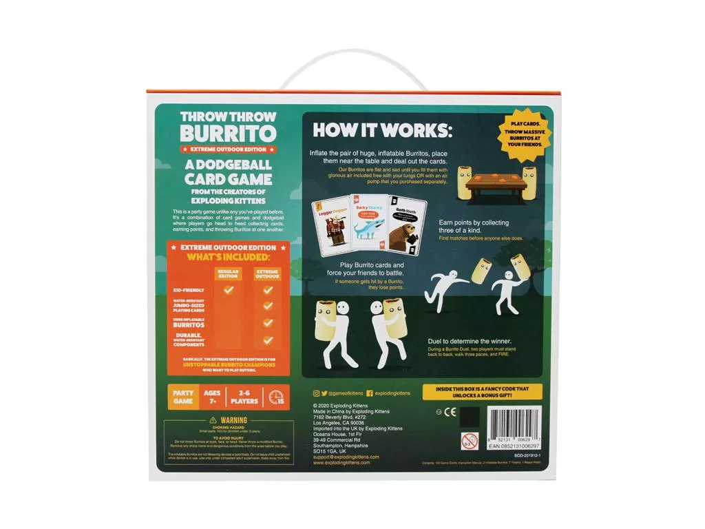 EXPLODING KITTENS Throw Throw Burrito Extreme Outdoor Edition 7 EXPLODING KITTENS Throw Throw Burrito Extreme Outdoor Edition - Afbeelding 5