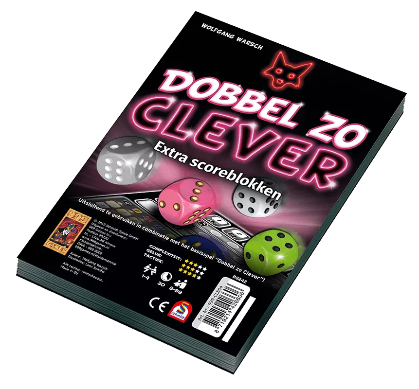 999 Games Dobbel Zo Clever Scoreblok - Dobbelspel 4 999 Games Dobbel Zo Clever Scoreblok - Dobbelspel - Afbeelding 2