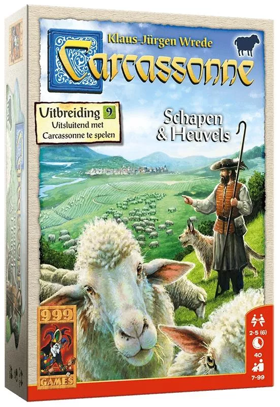 999 Games Carcassonne: Schapen & Heuvels - Bordspel 3 999 Games Carcassonne: Schapen & Heuvels - Bordspel