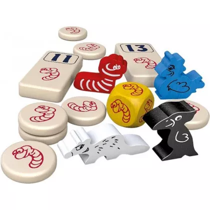 999 Games Regenwormen - Basisspel 4 999 Games Regenwormen - Basisspel - Afbeelding 3