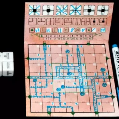 Railroad Ink (Vuurrode Versie) - Dobbelspel -Z-man Games Winkel railroad ink vuurrode versie dobbelspel 1659b