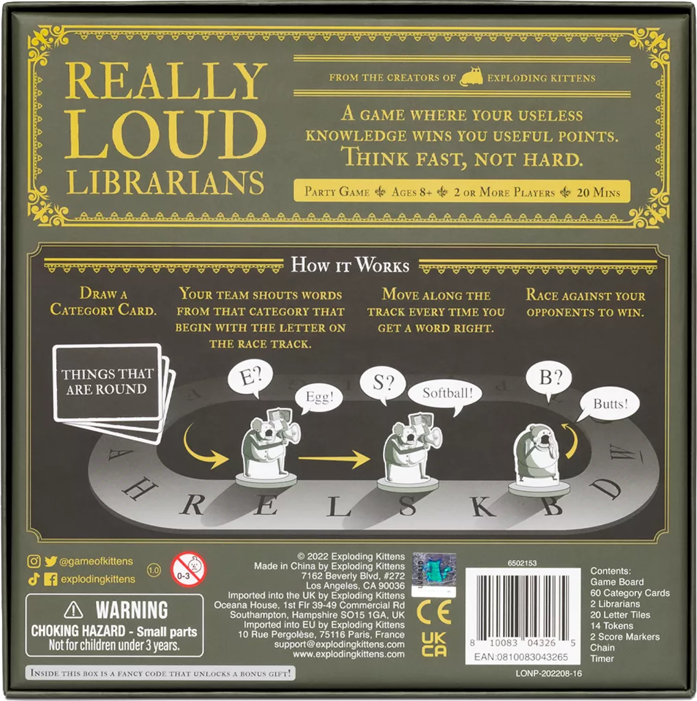 EXPLODING KITTENS Really Loud Librarians NL 4 EXPLODING KITTENS Really Loud Librarians NL - Afbeelding 2