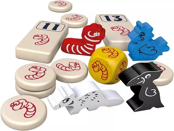 999 Games Regenwormen - Basisspel 7 999 Games Regenwormen - Basisspel - Afbeelding 6