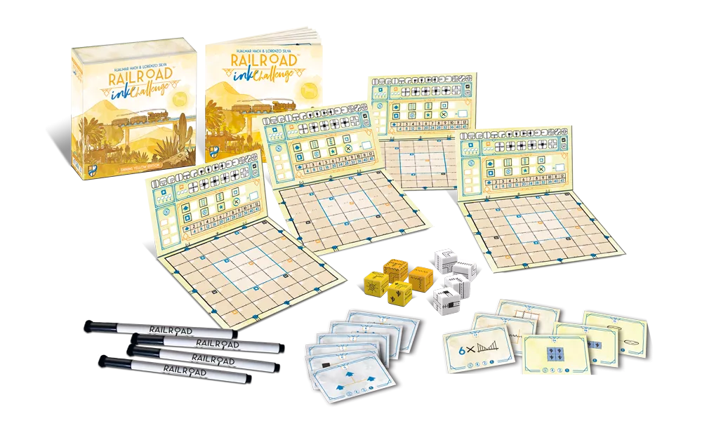 Railroad Ink Shining Yellow Edition 4 Railroad Ink Shining Yellow Edition - Afbeelding 2