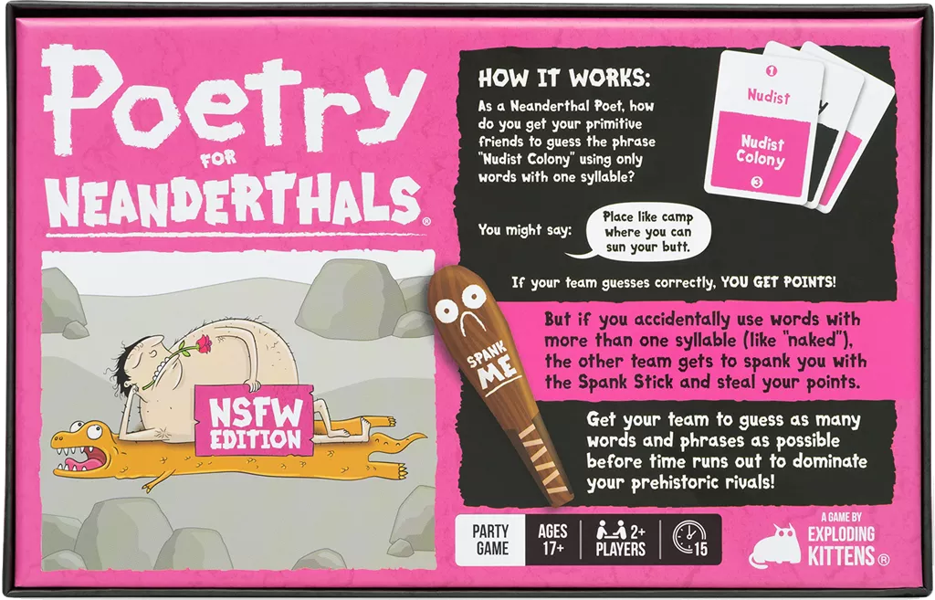 EXPLODING KITTENS Poetry For Neanderthals NSFW 4 EXPLODING KITTENS Poetry For Neanderthals NSFW - Afbeelding 2